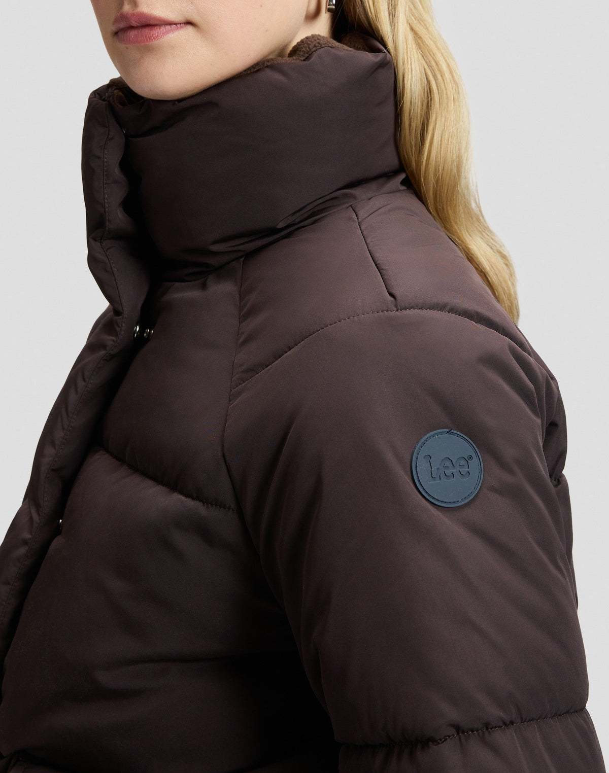 Winterjacke Regular Puffer in Chocolate Torte