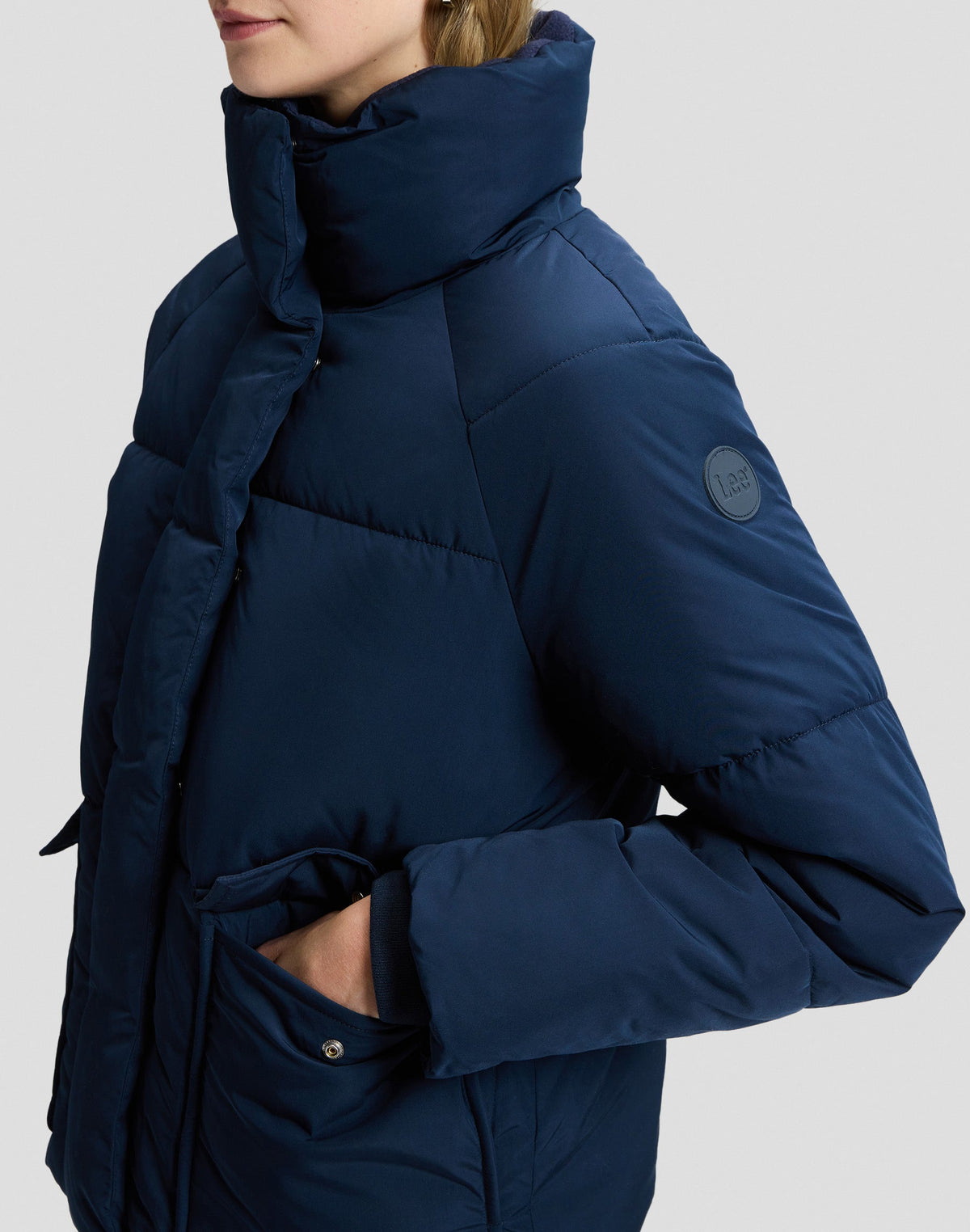 Winterjacke Regular Puffer in Rivet Navy