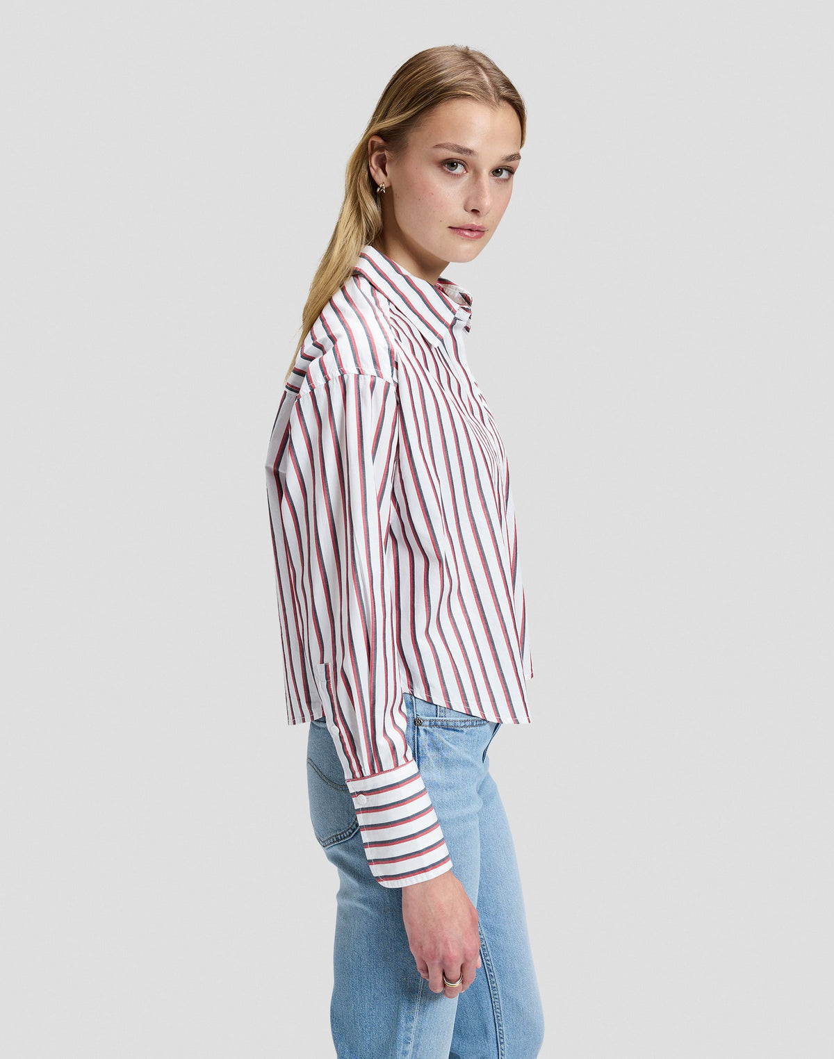 Hemd Cuffed in Samba Stripe