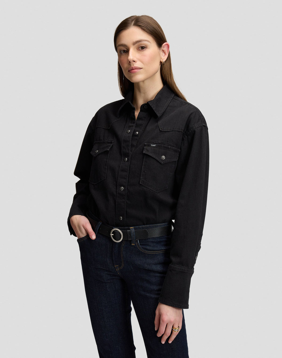 Hemd Essential Western in Dark Volume