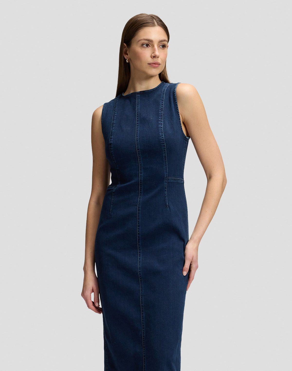Jeanskleid Shaped Long in Lee Hearts