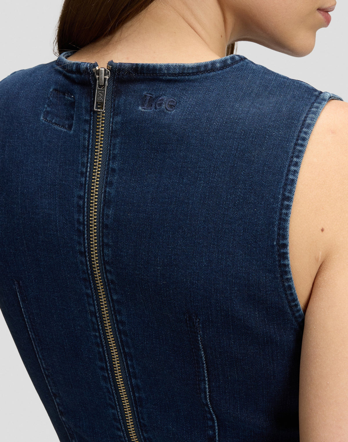 Jeanskleid Shaped Long in Lee Hearts