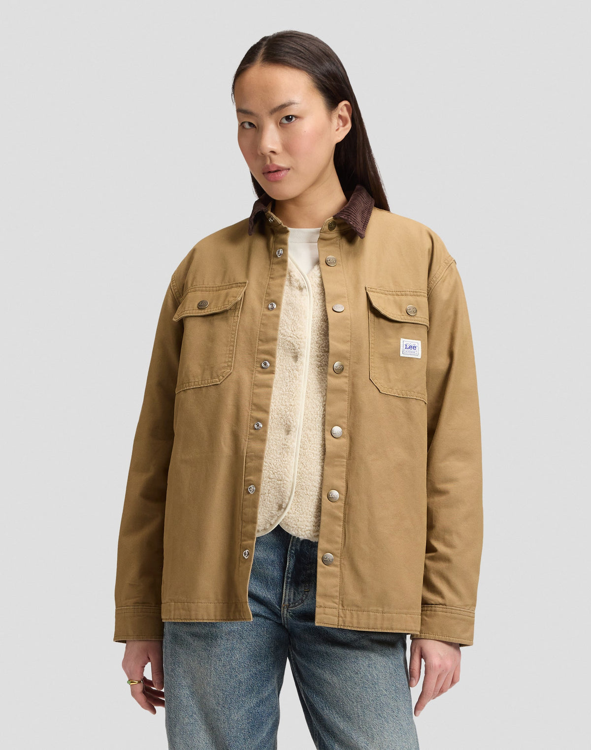 Overshirt Workwear in Dark Khaki