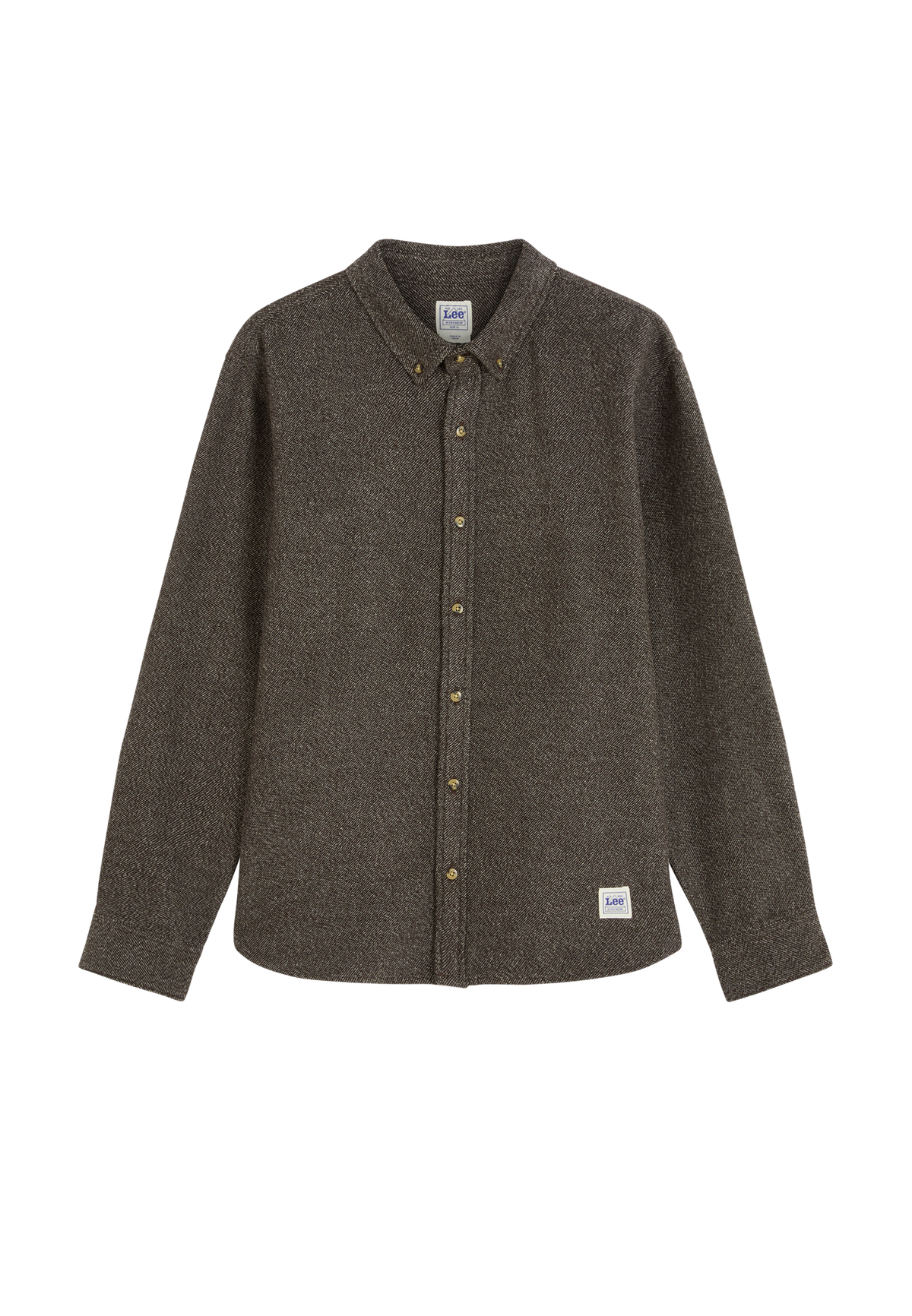 Hemd Workwear Button Down in Chocolate Torte