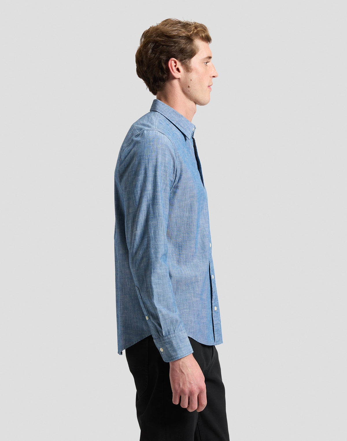 Hemd Lee in Mid Chambray