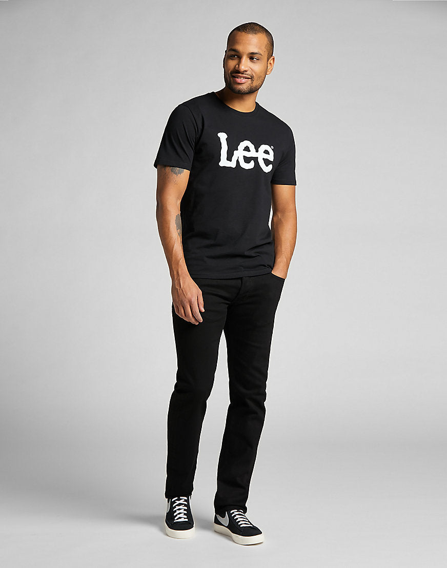 Wobbly Logo Tee in Black
