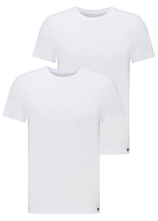 Twin Pack Crew in White