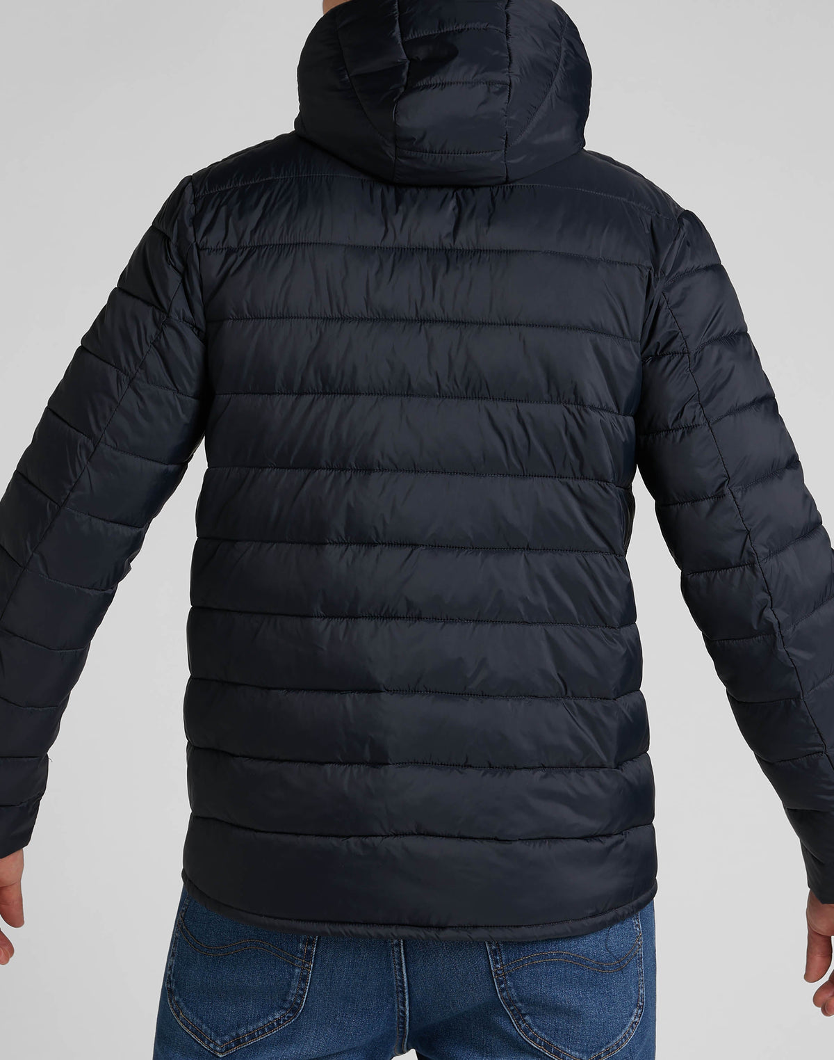 Light Puffer Jacket in Black