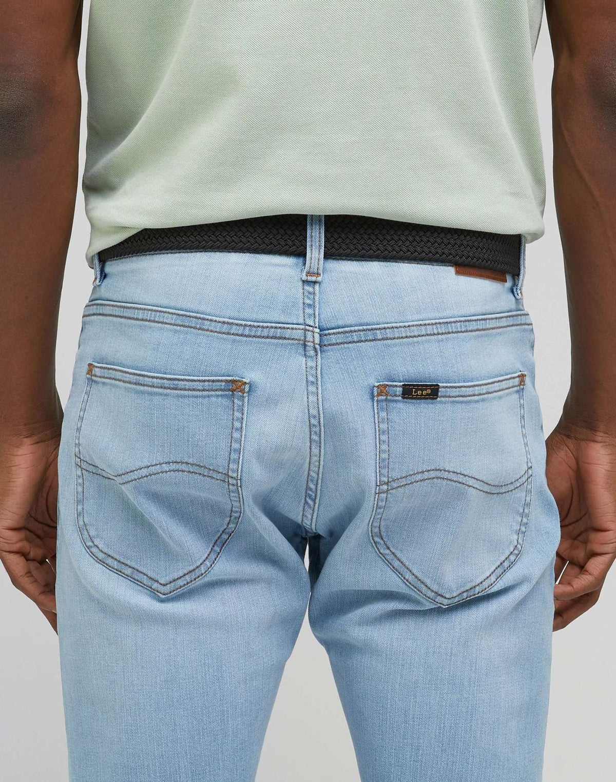 Elastic Webbing Belt in Black