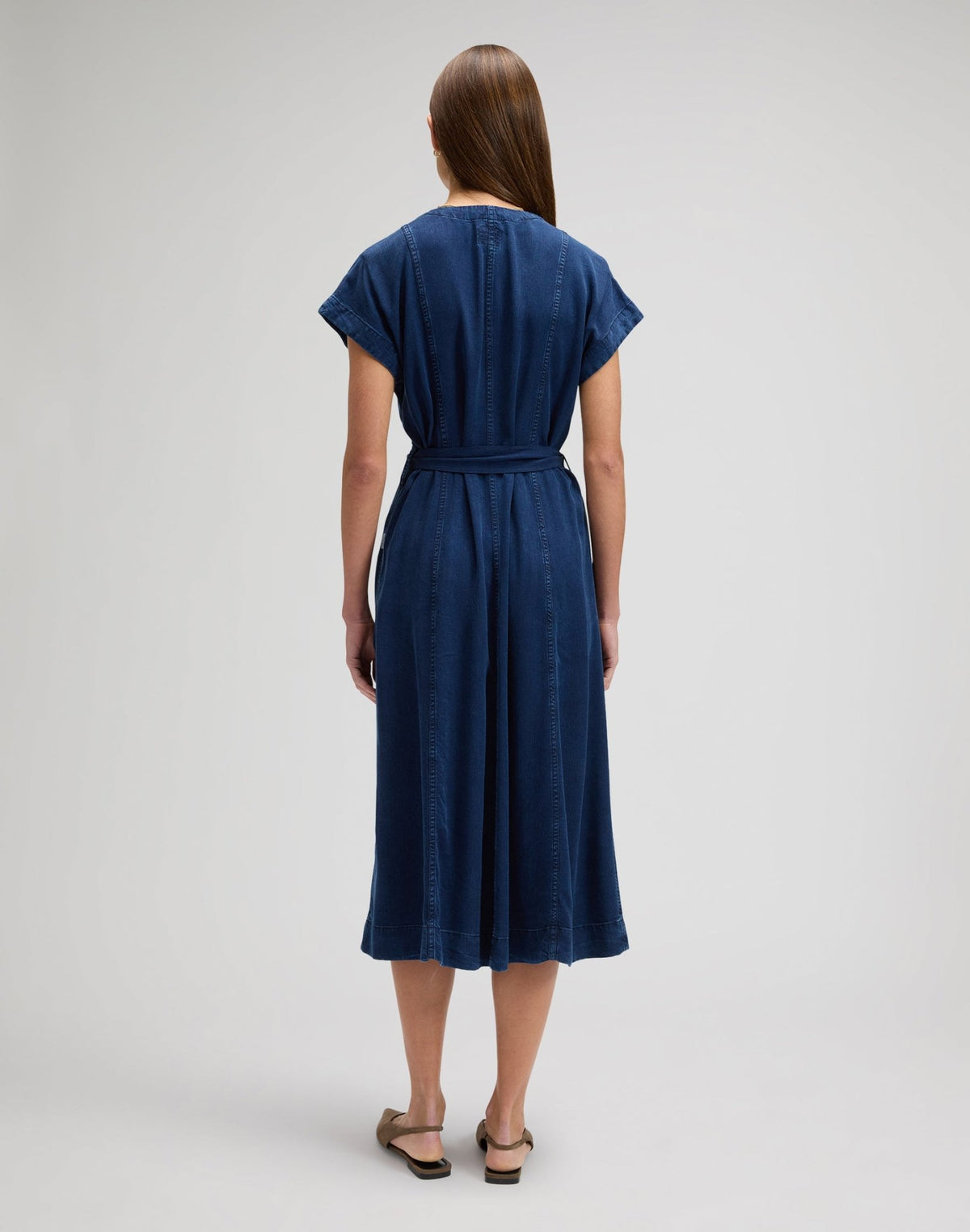 Belted Midi Dress in Sunset Ride - LEE Schweiz