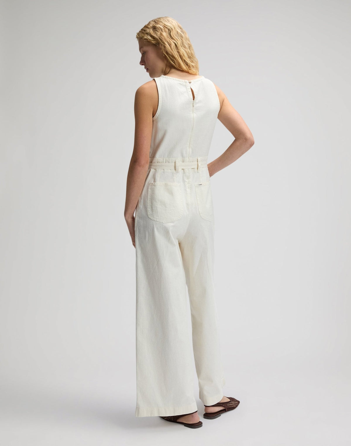 Boatneck Jumpsuit in Natural - LEE Schweiz
