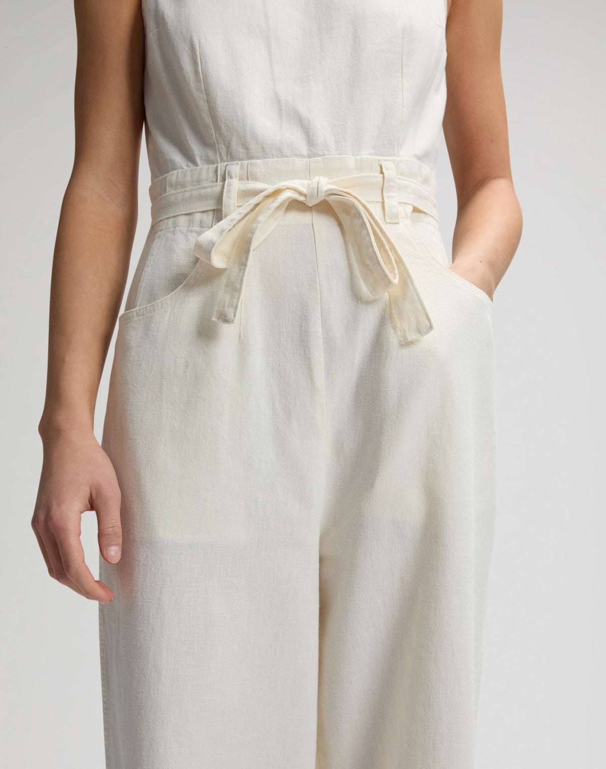Boatneck Jumpsuit in Natural - LEE Schweiz