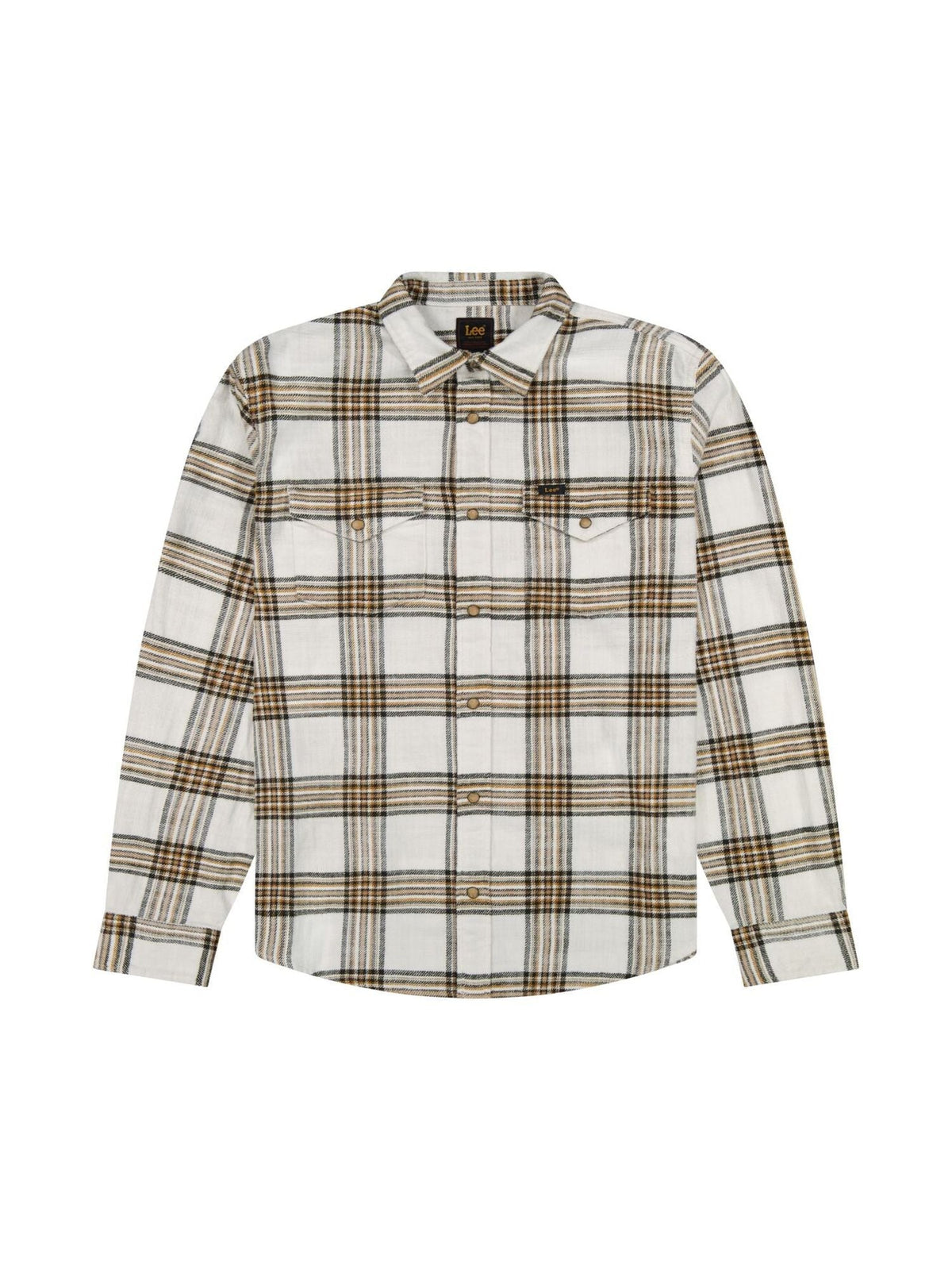 Clean Western Shirt in Ecru Ochre Plaid - LEE Schweiz
