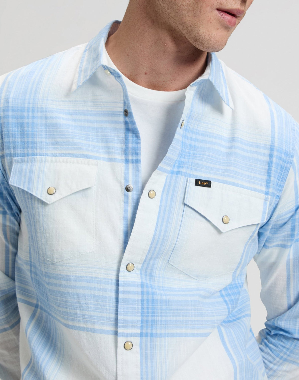 Clean Western Shirt in Halogen Ombre Plaid - LEE Schweiz
