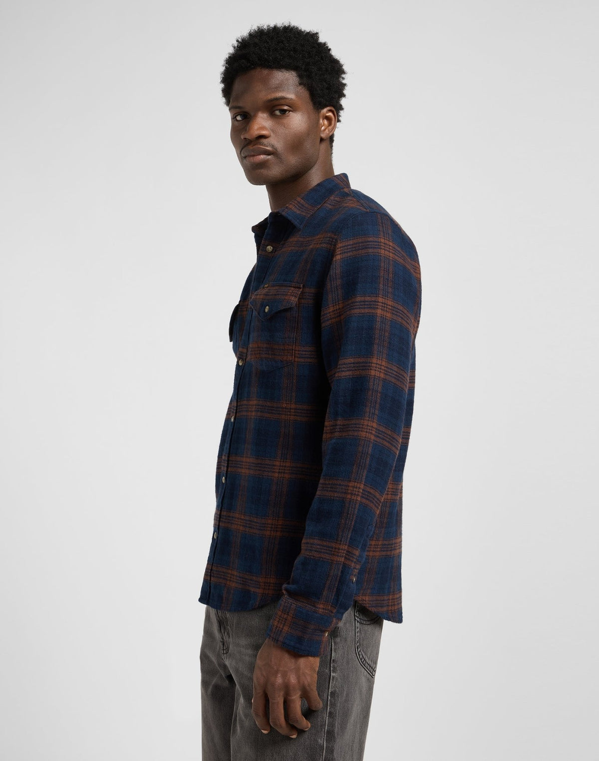 Clean Western Shirt in Luxe Rivet Navy - LEE Schweiz