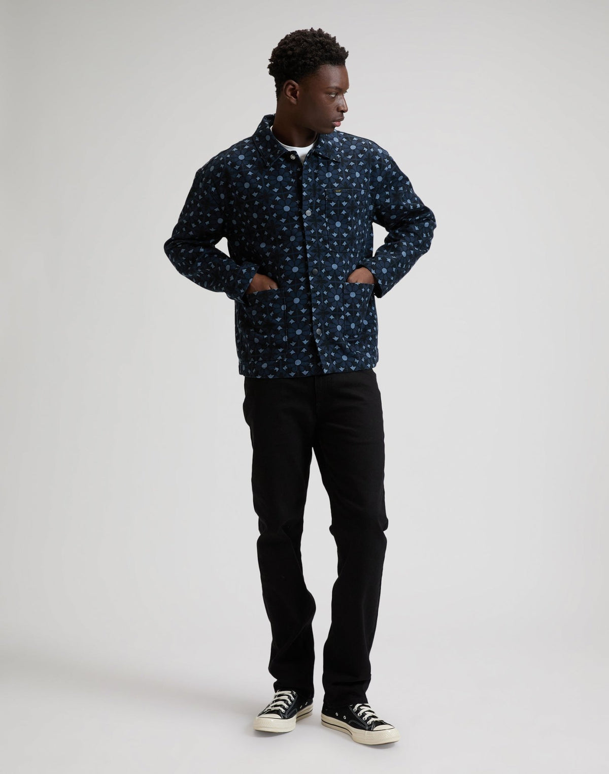 Clean Workwear Jacket in Geo Print - LEE Schweiz
