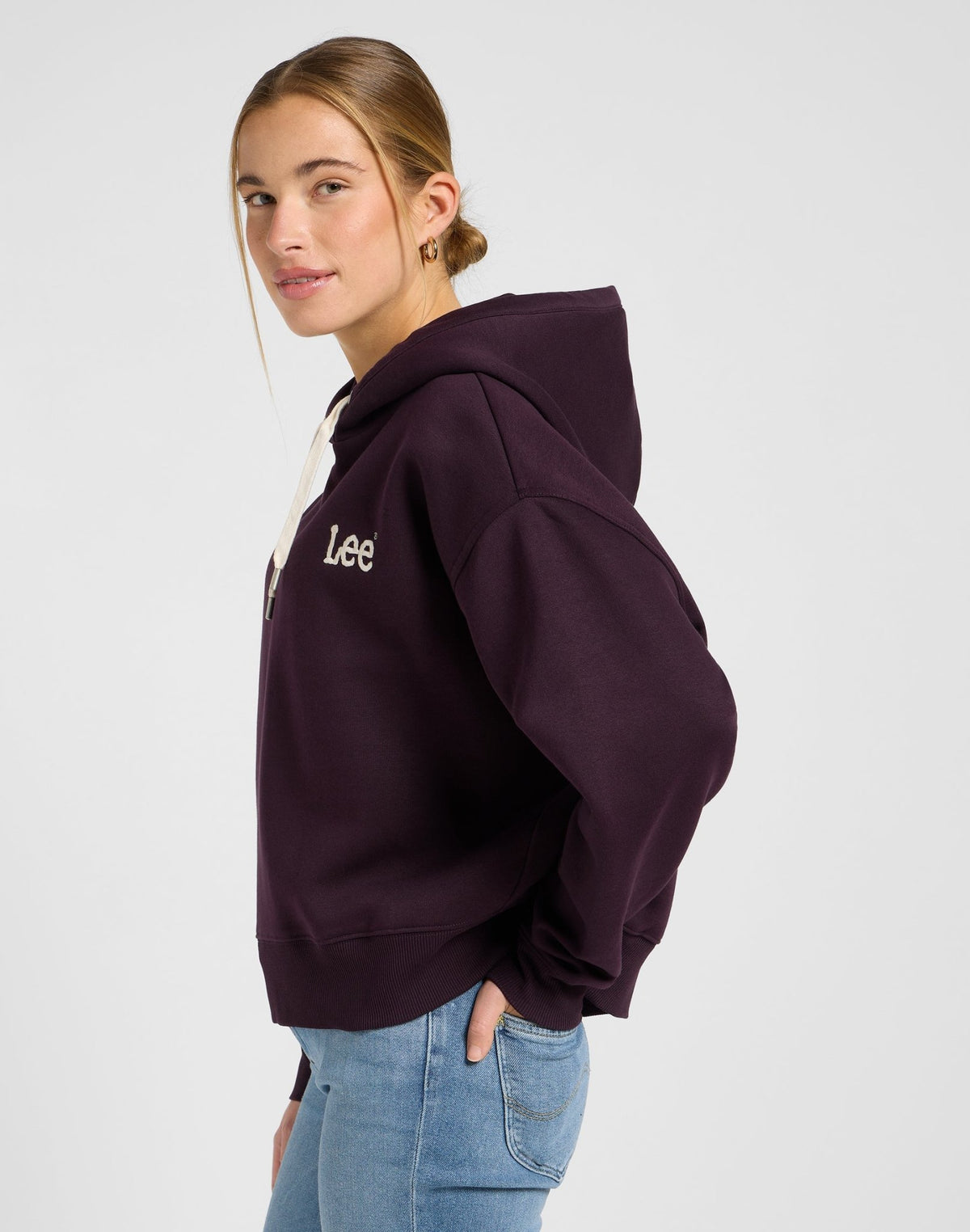 Essential Hoodie in Deep Wine - LEE Schweiz