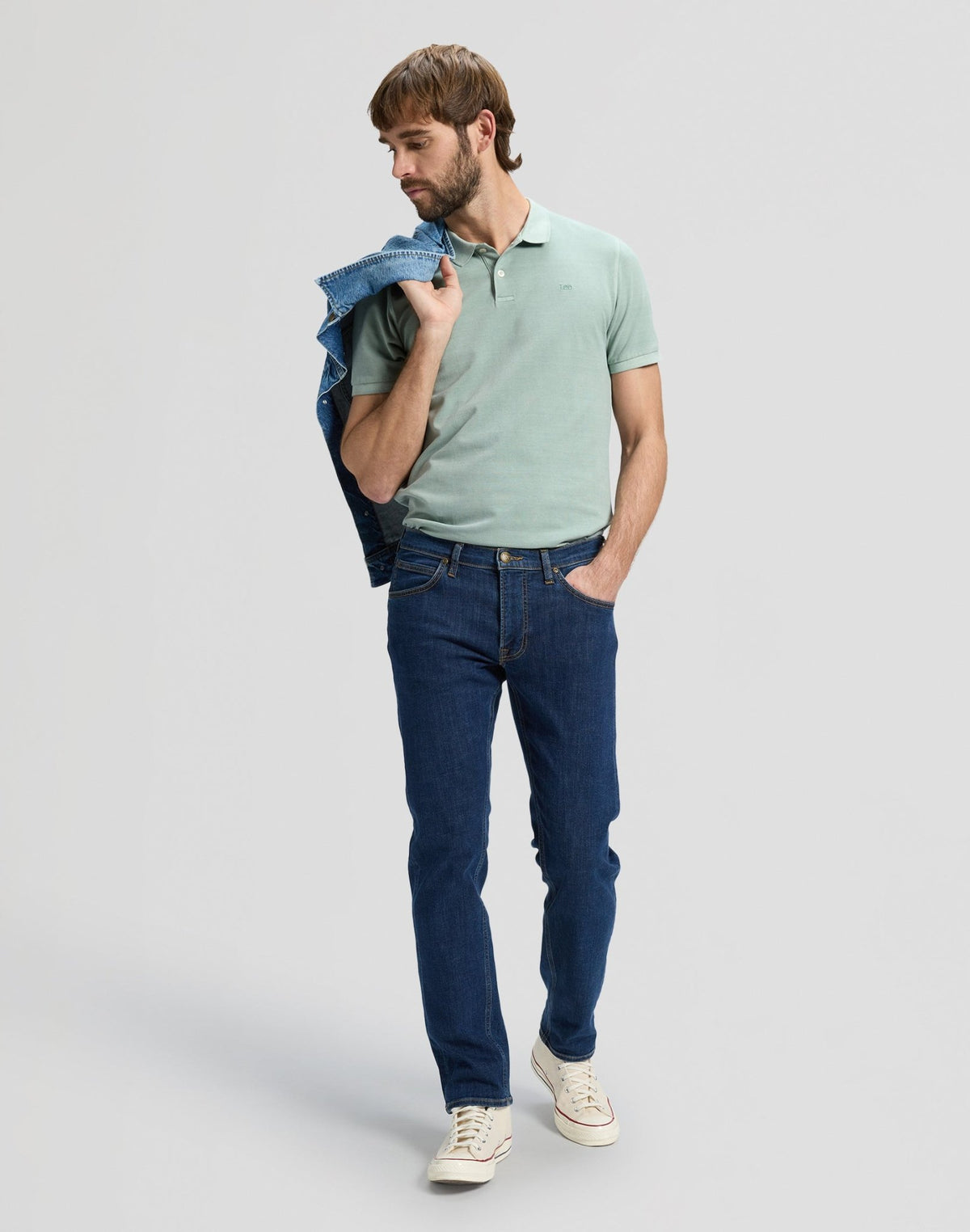 Garment Dye Polo in Desert Sage - LEE Schweiz