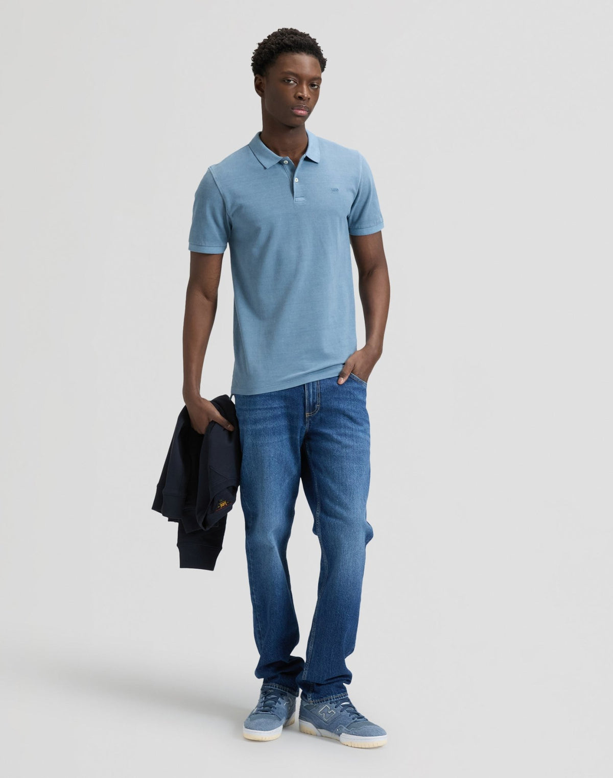 Garment Dye Polo in Dustier Blue - LEE Schweiz
