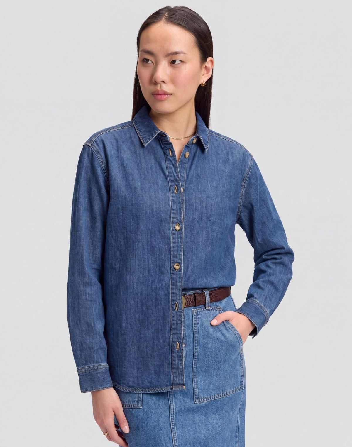 Hemd Classic in Brash Blue - LEE Schweiz