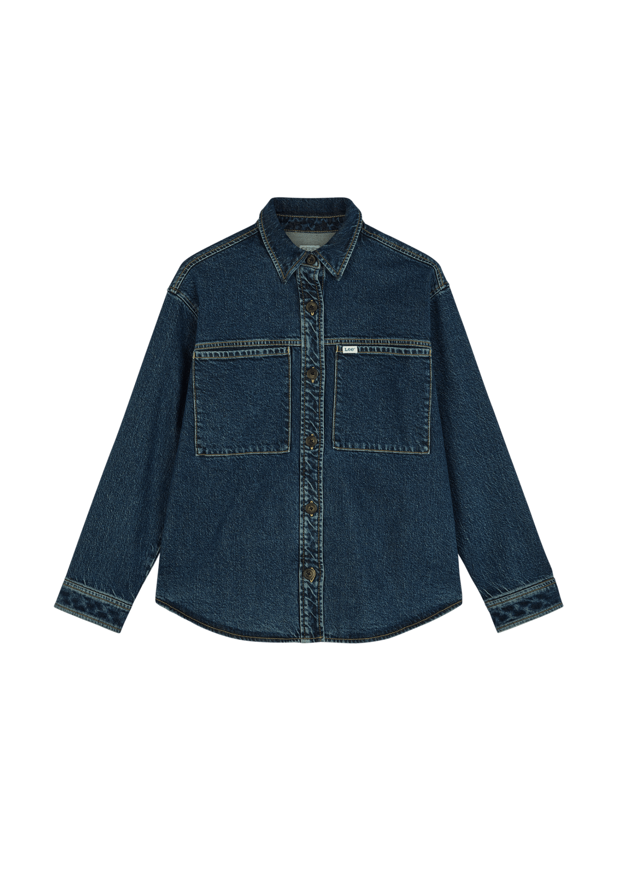 Jeanshemd Relaxed Utility Overshirt in Blue Dagger - LEE Schweiz