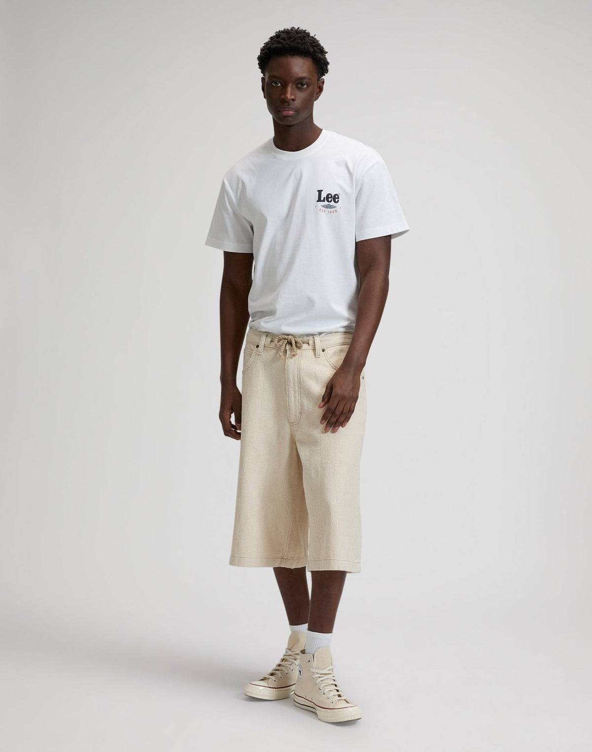 Jort With Drawstring in Natural Greige - LEE Schweiz