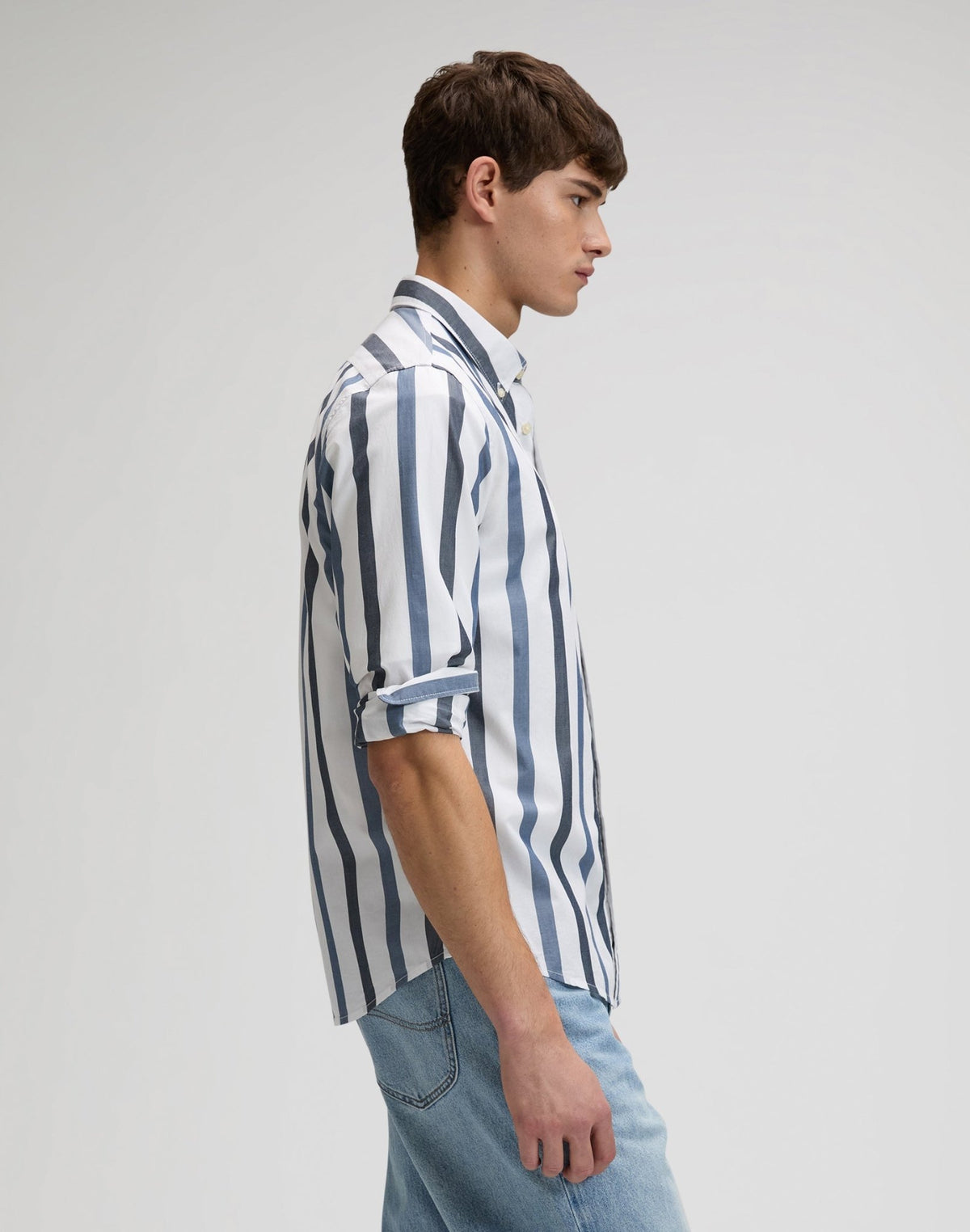 Lee Button Down in Tonal Rivet Navy Stripe - LEE Schweiz
