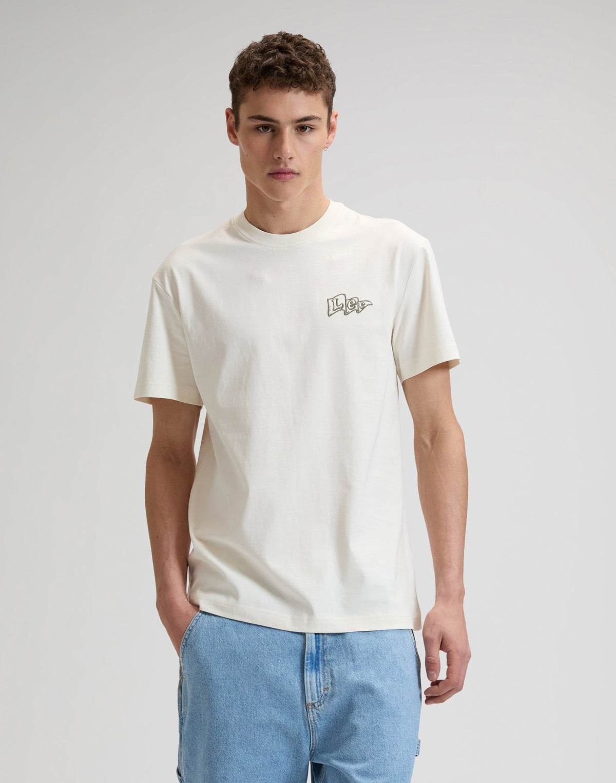 Lee Flag Tee in Natural - LEE Schweiz