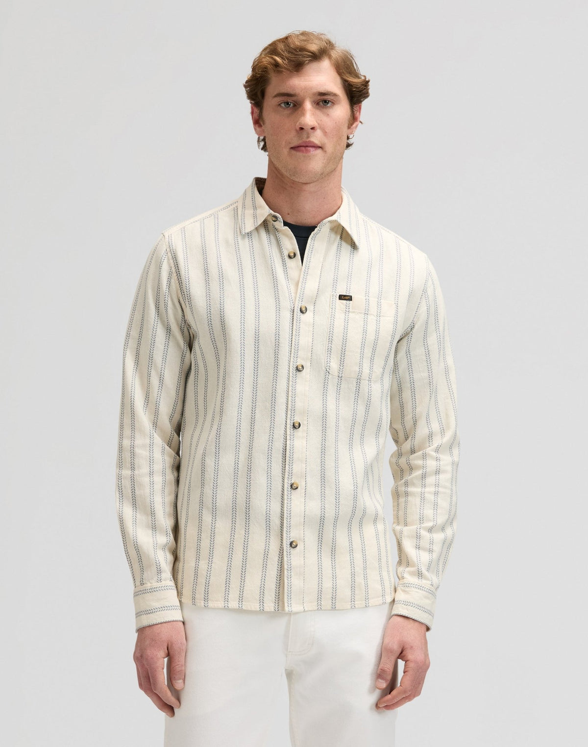 Leesure Shirt in Dustier Blue Stripe - LEE Schweiz