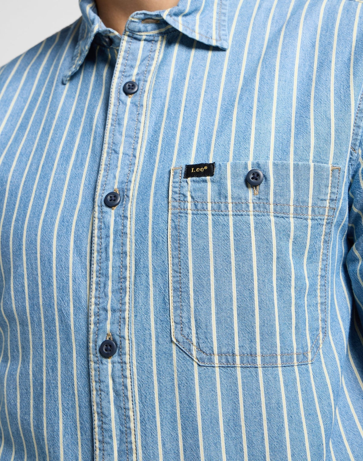 Leesure Shirt in Indigo Dobby - LEE Schweiz