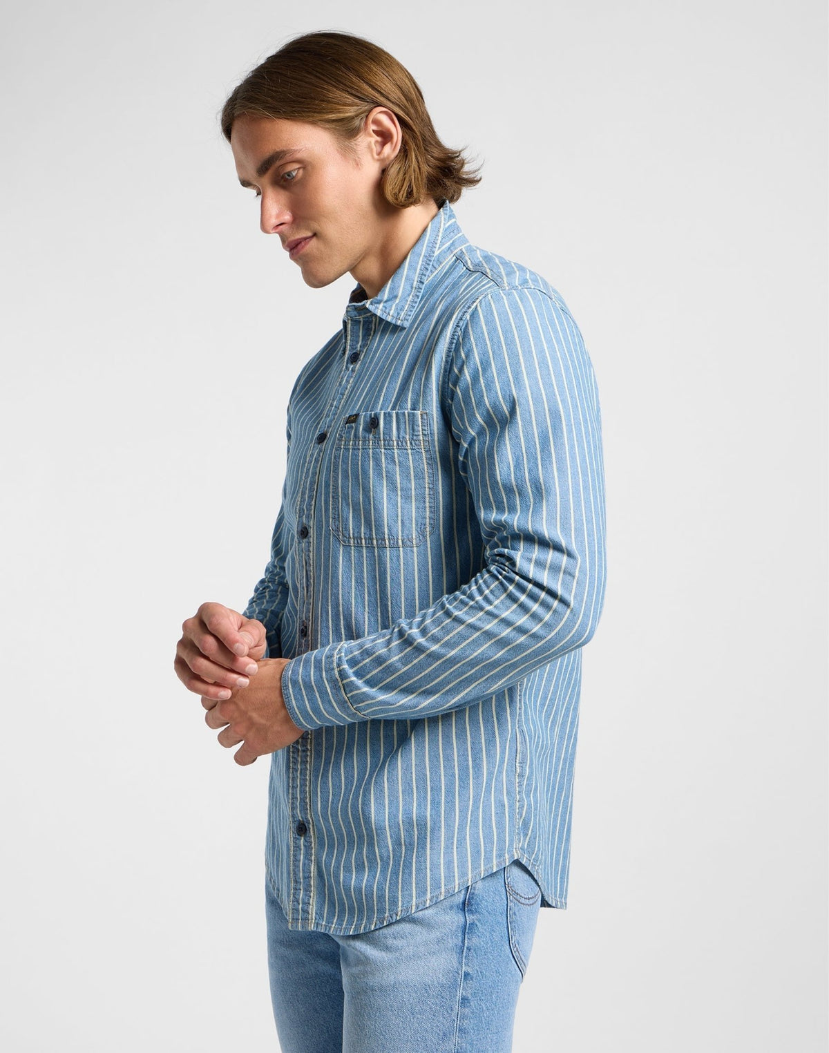 Leesure Shirt in Indigo Dobby - LEE Schweiz