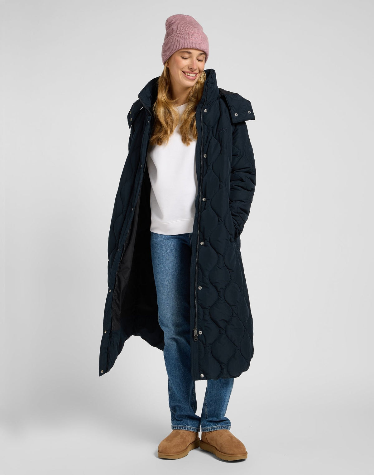 Long Puffer in Unionall Black - LEE Schweiz