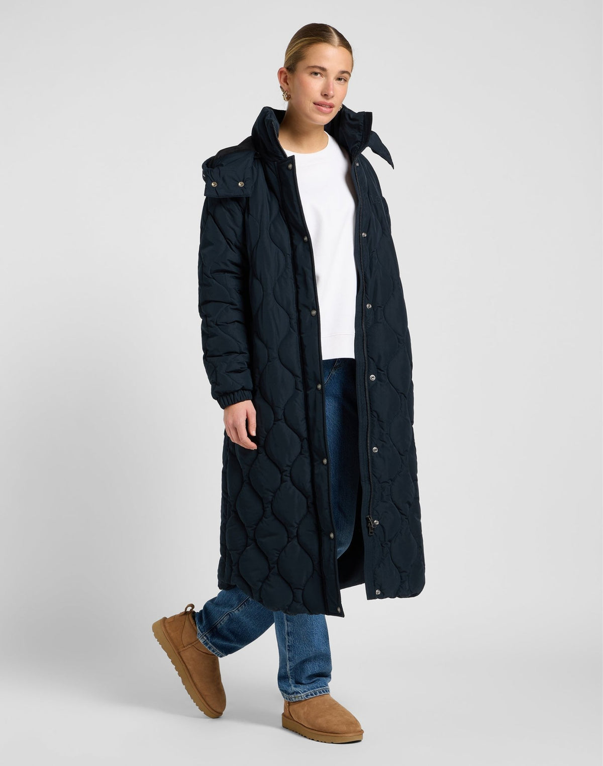 Long Puffer in Unionall Black - LEE Schweiz