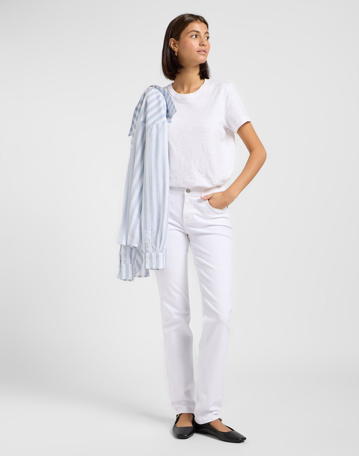 Marion Straight in Bright White - LEE Schweiz