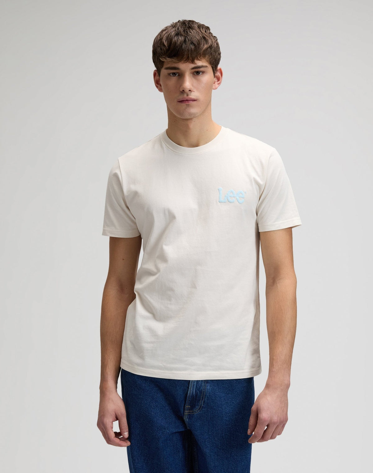 Medium Wobbly Lee Tee in Natural - LEE Schweiz