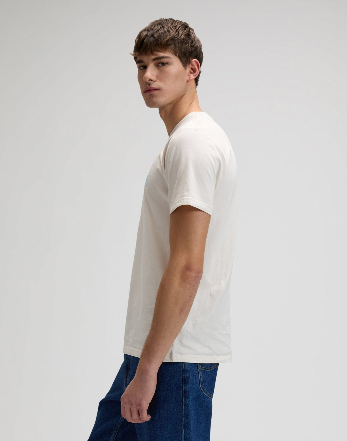 Medium Wobbly Lee Tee in Natural - LEE Schweiz