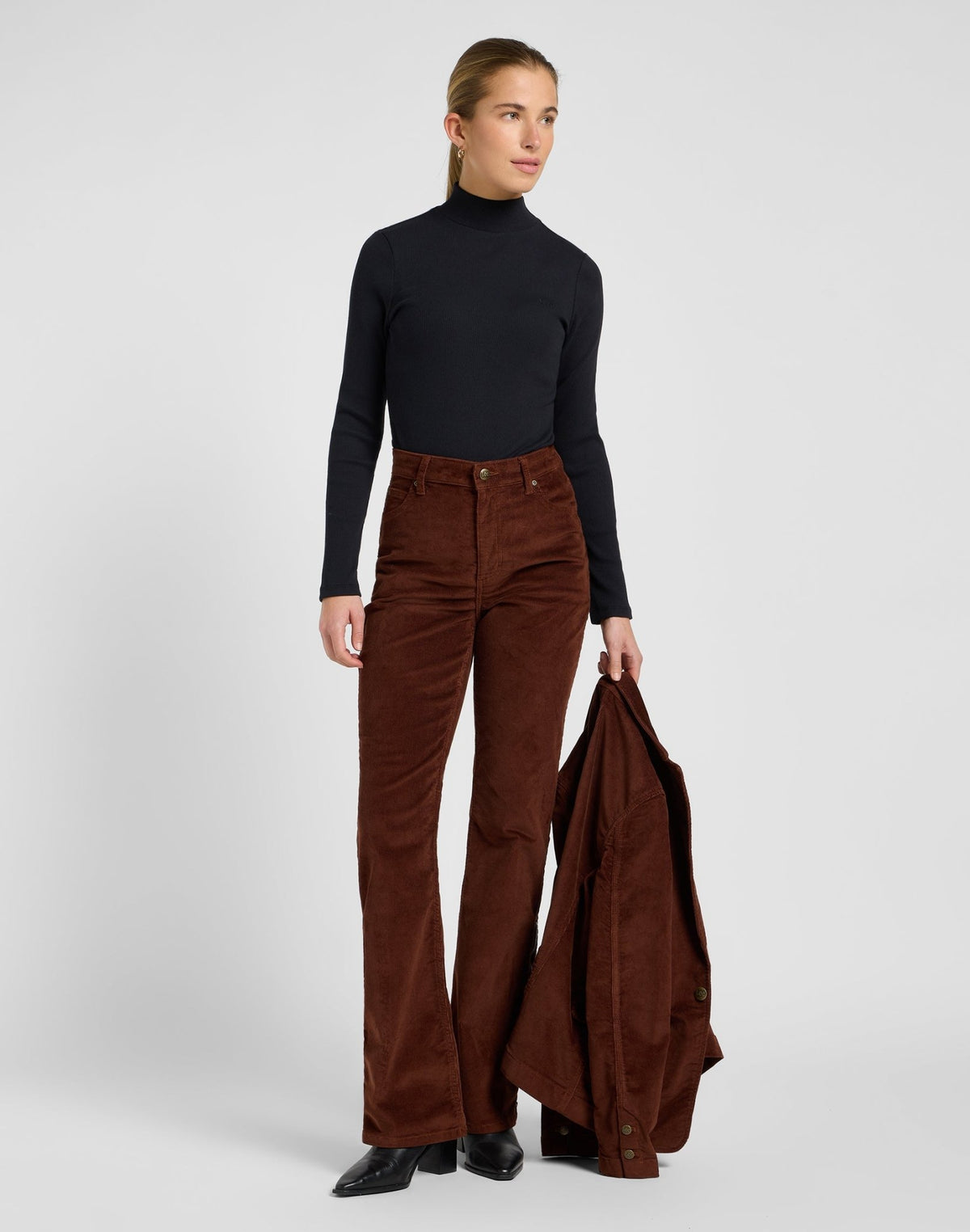 Mock Neck in Black - LEE Schweiz