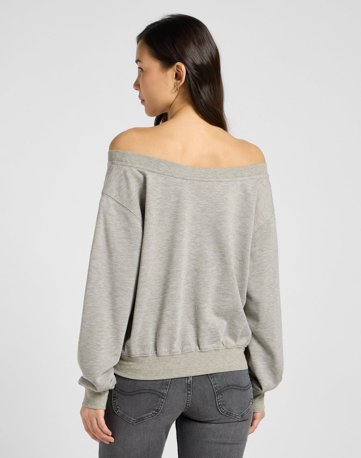 Off Shoulder Sws in Grey Heather - LEE Schweiz
