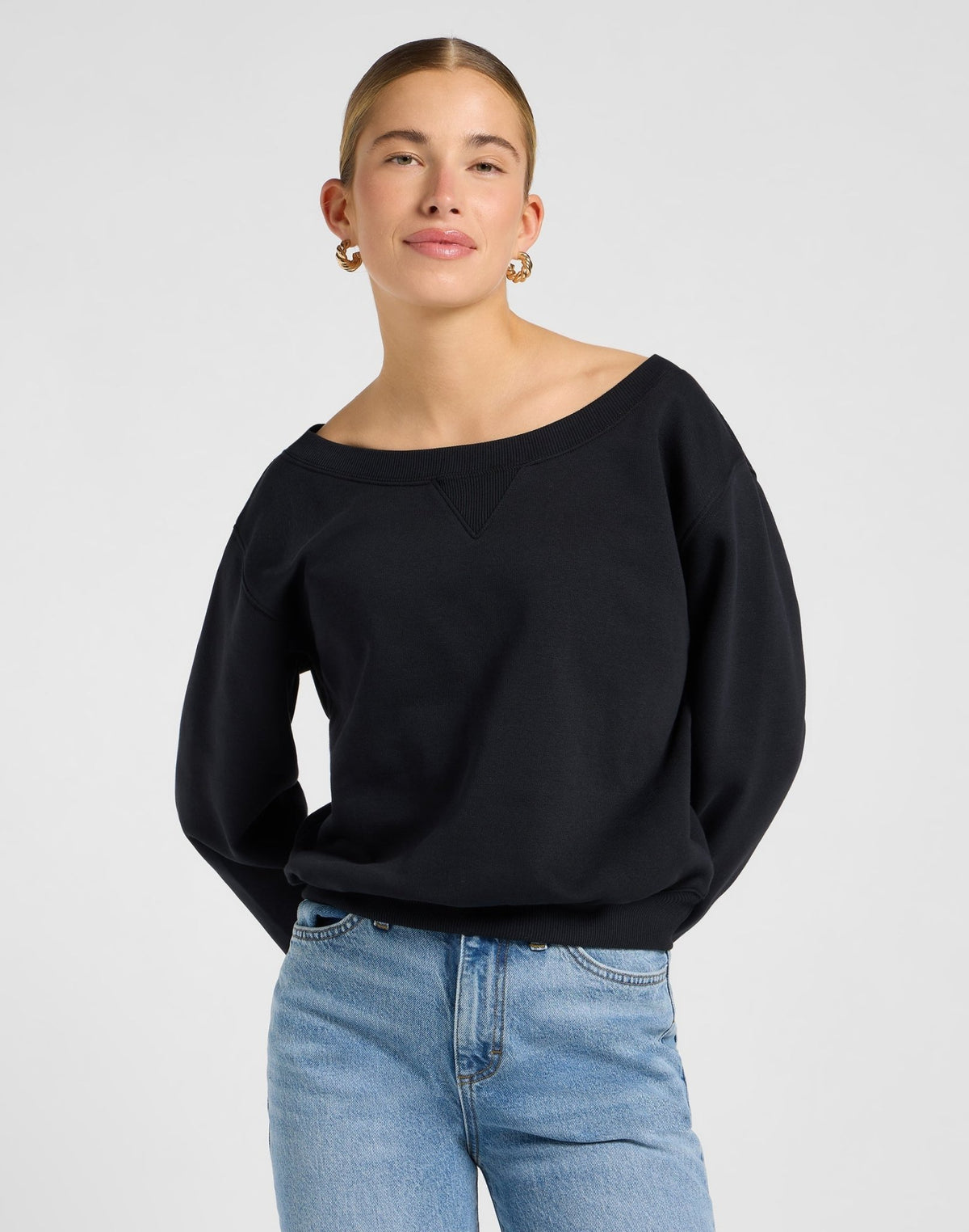 Off Shoulder Sws in Unionall Black - LEE Schweiz