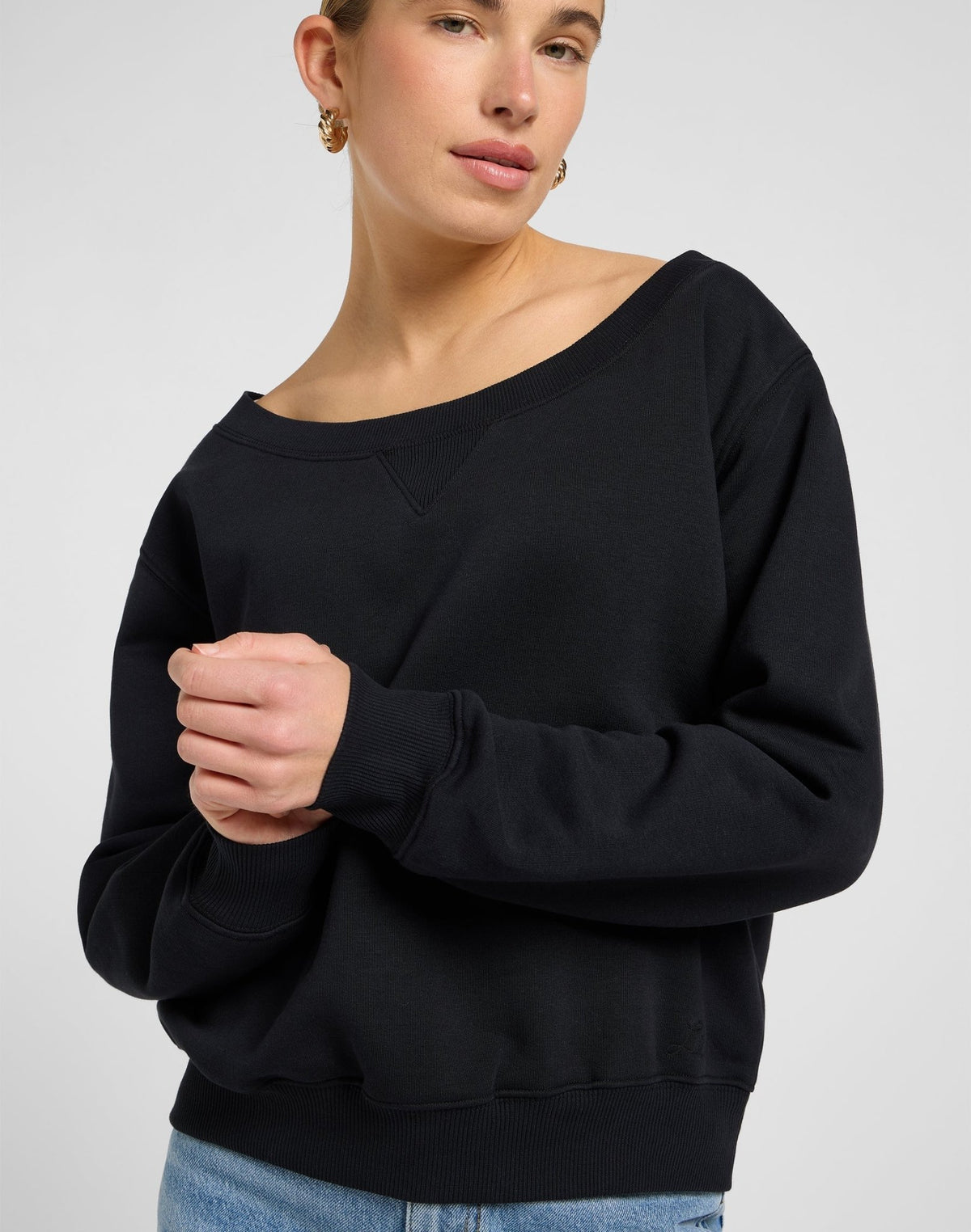 Off Shoulder Sws in Unionall Black - LEE Schweiz
