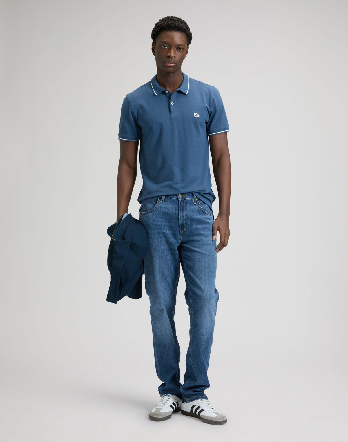 Pique Polo in Academy Blue - LEE Schweiz
