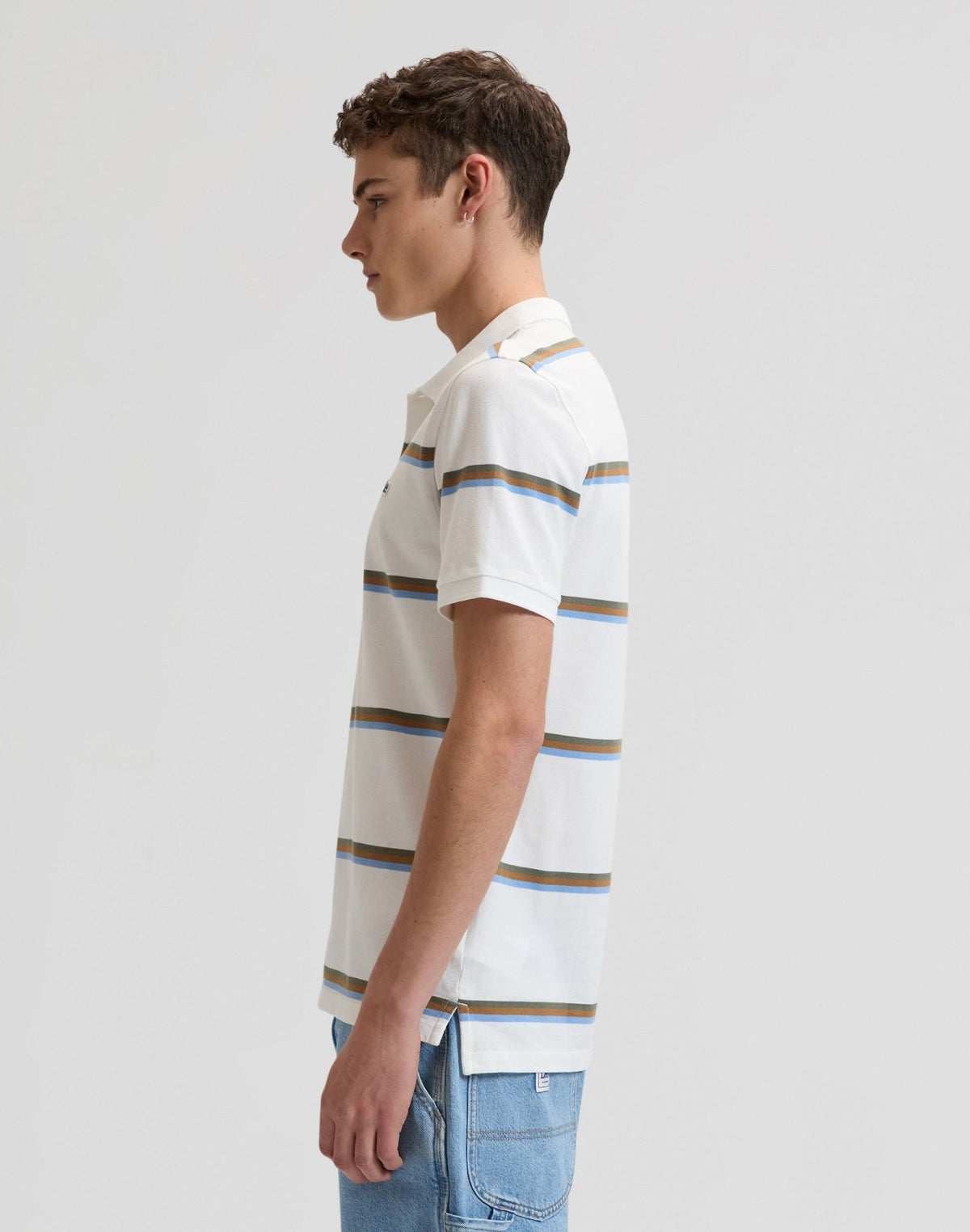 Pique Polo in Halogen Safari Stripe - LEE Schweiz