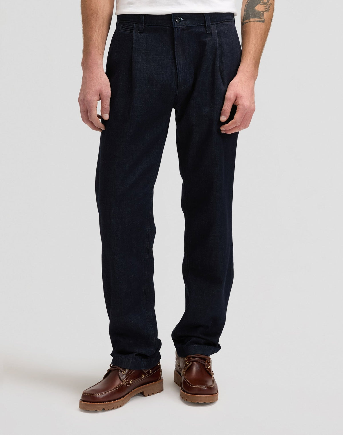 Pleated Chino in Rinse - LEE Schweiz
