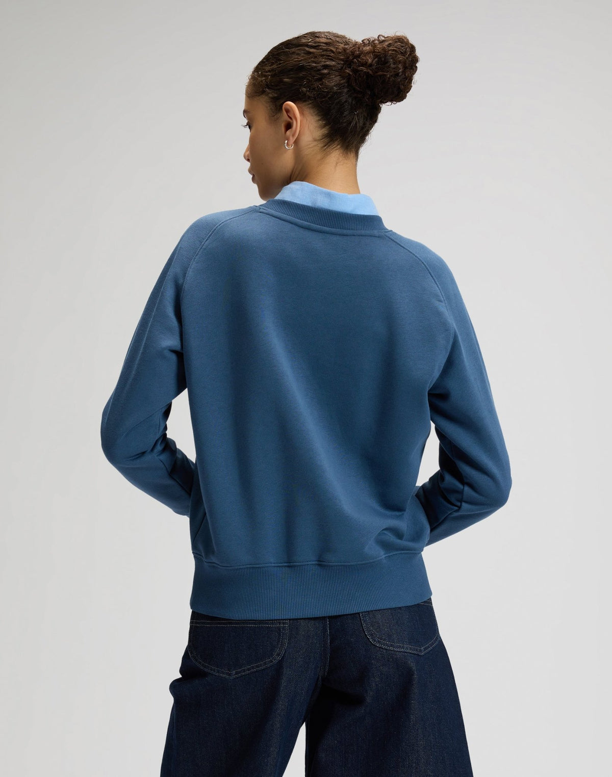 Raglan Crew Sweatshirt in Academy Blue - LEE Schweiz
