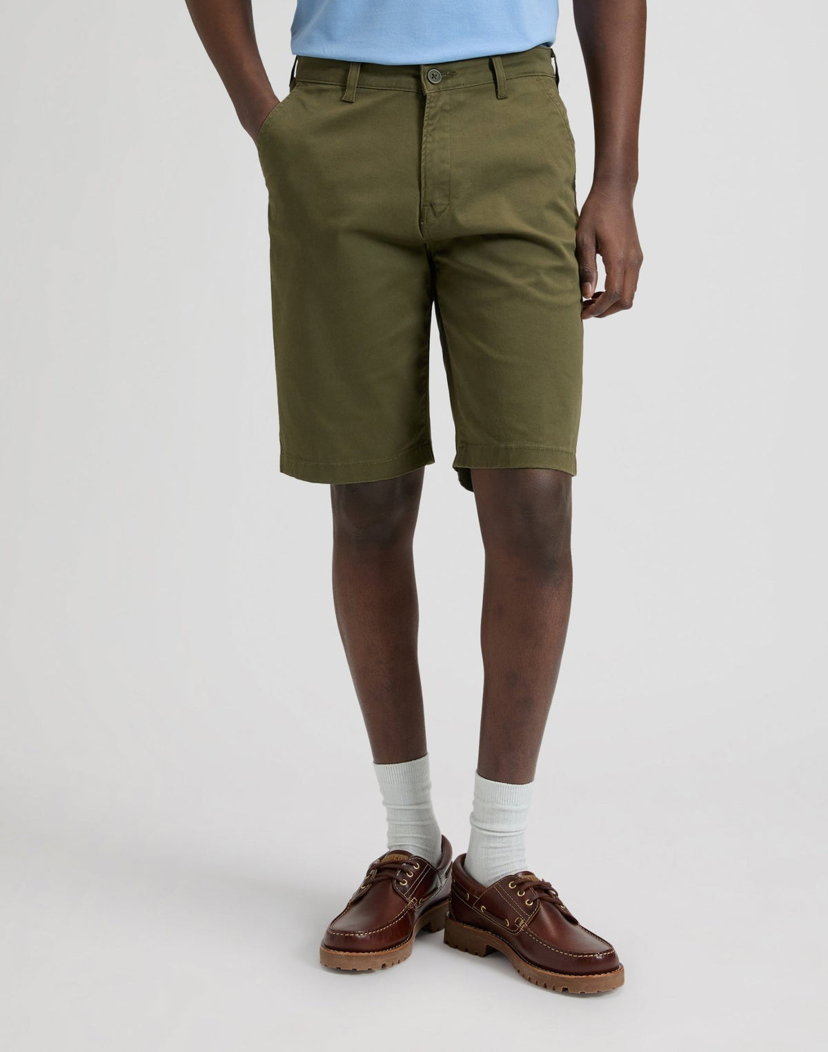 Regular Chino Short in Olive Moss - LEE Schweiz