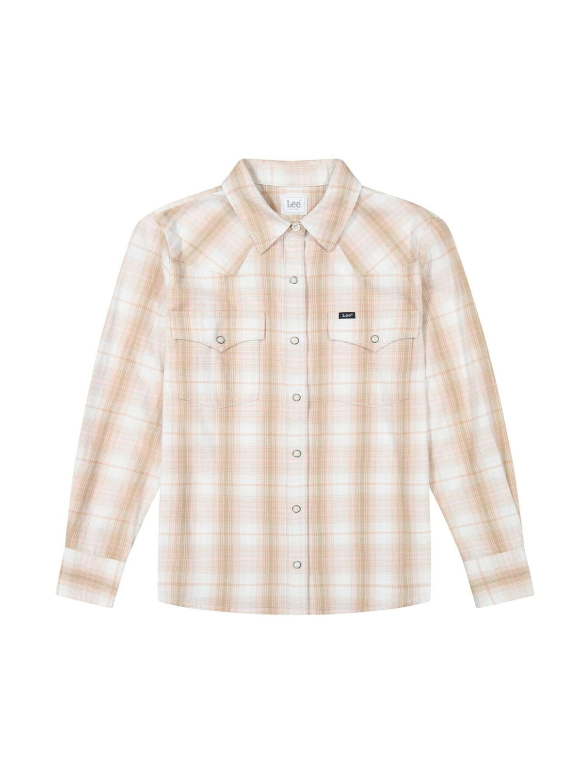Regular Western Shirt in Khaki Plaid - LEE Schweiz