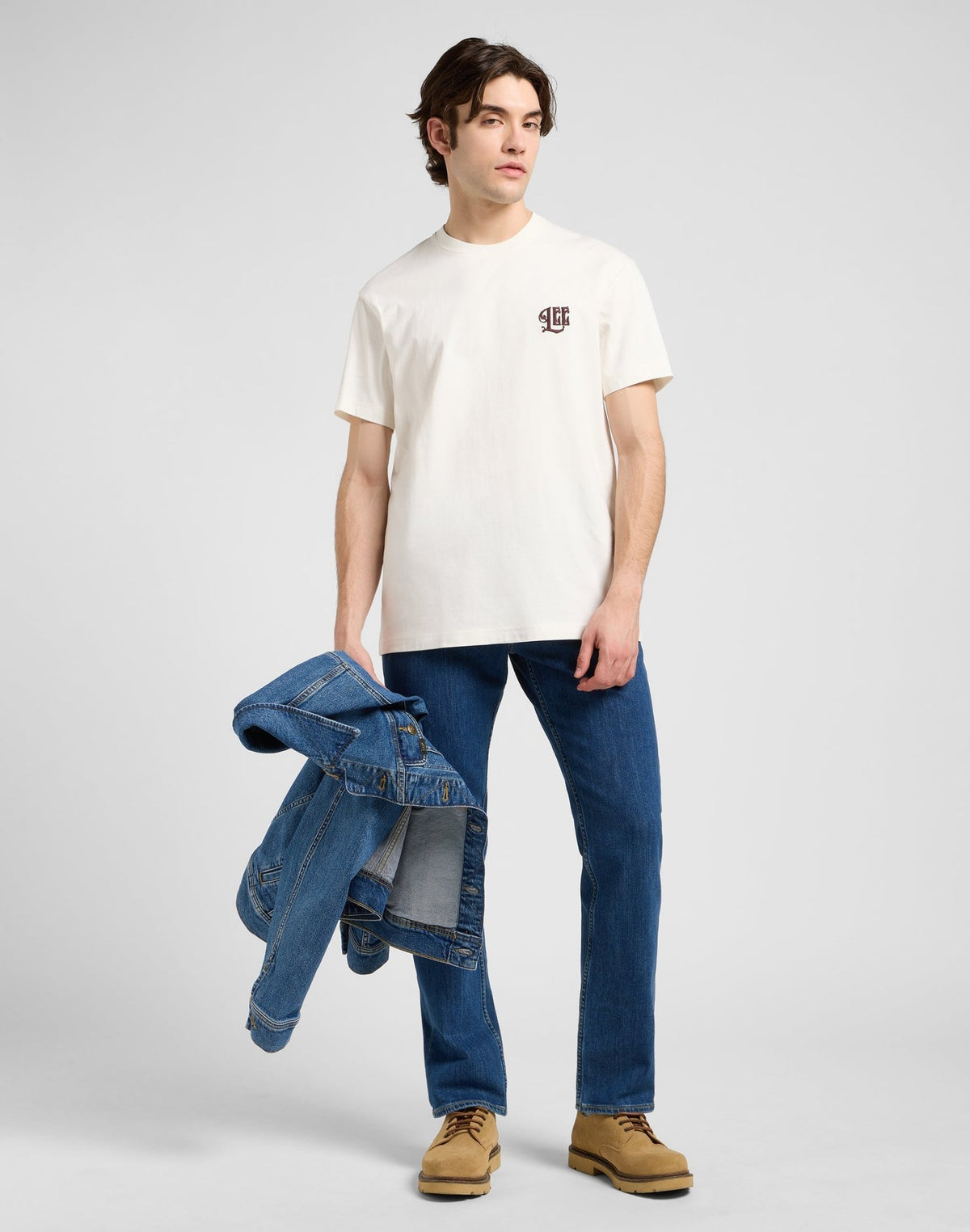 Relaxed Graphic Tee in Ecru - LEE Schweiz