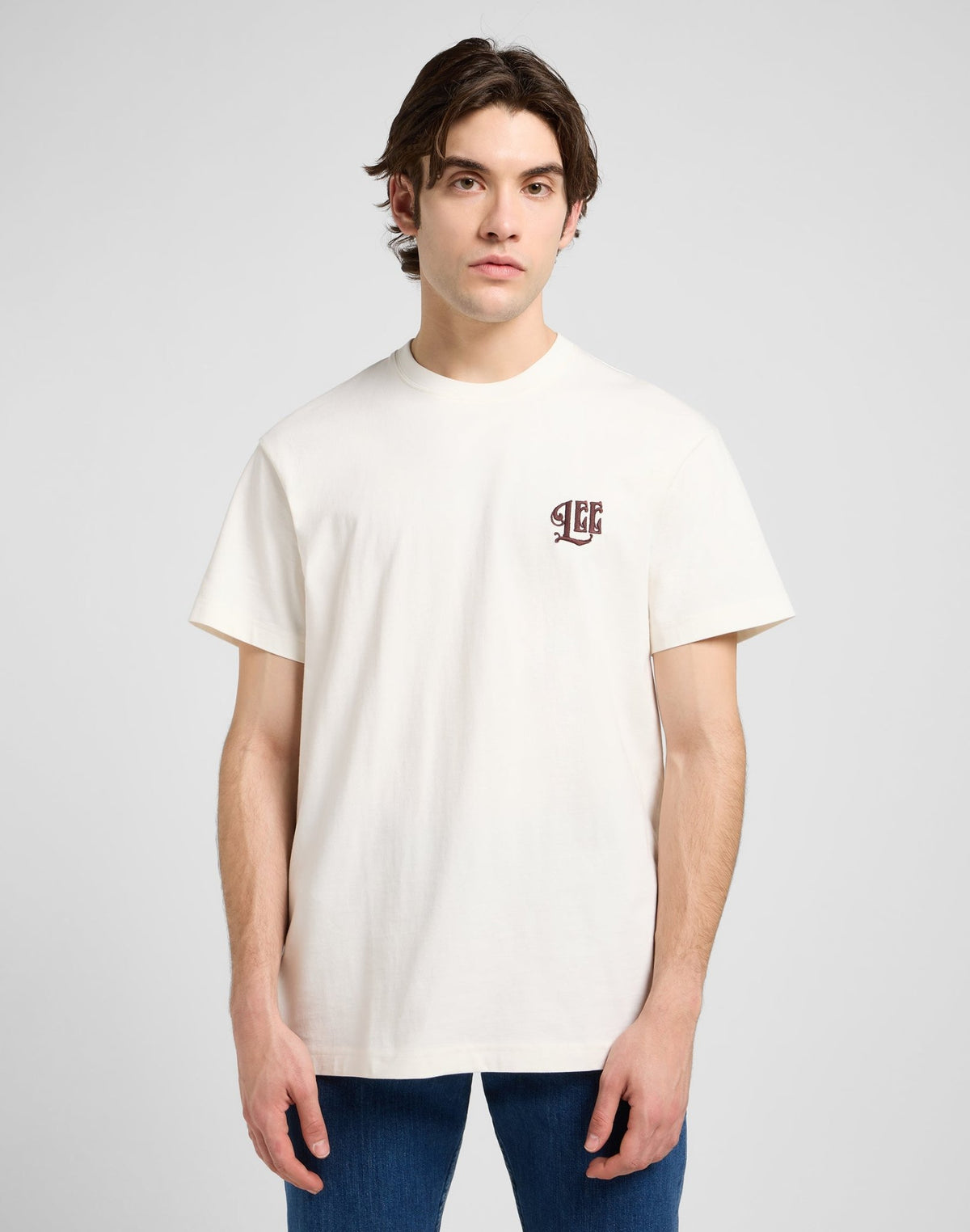 Relaxed Graphic Tee in Ecru - LEE Schweiz