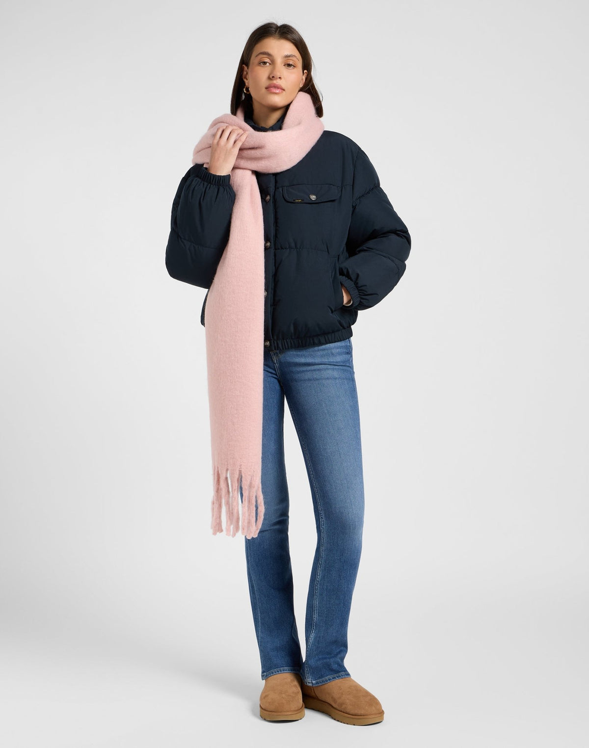 Rider Puffer Jacket in Black - LEE Schweiz