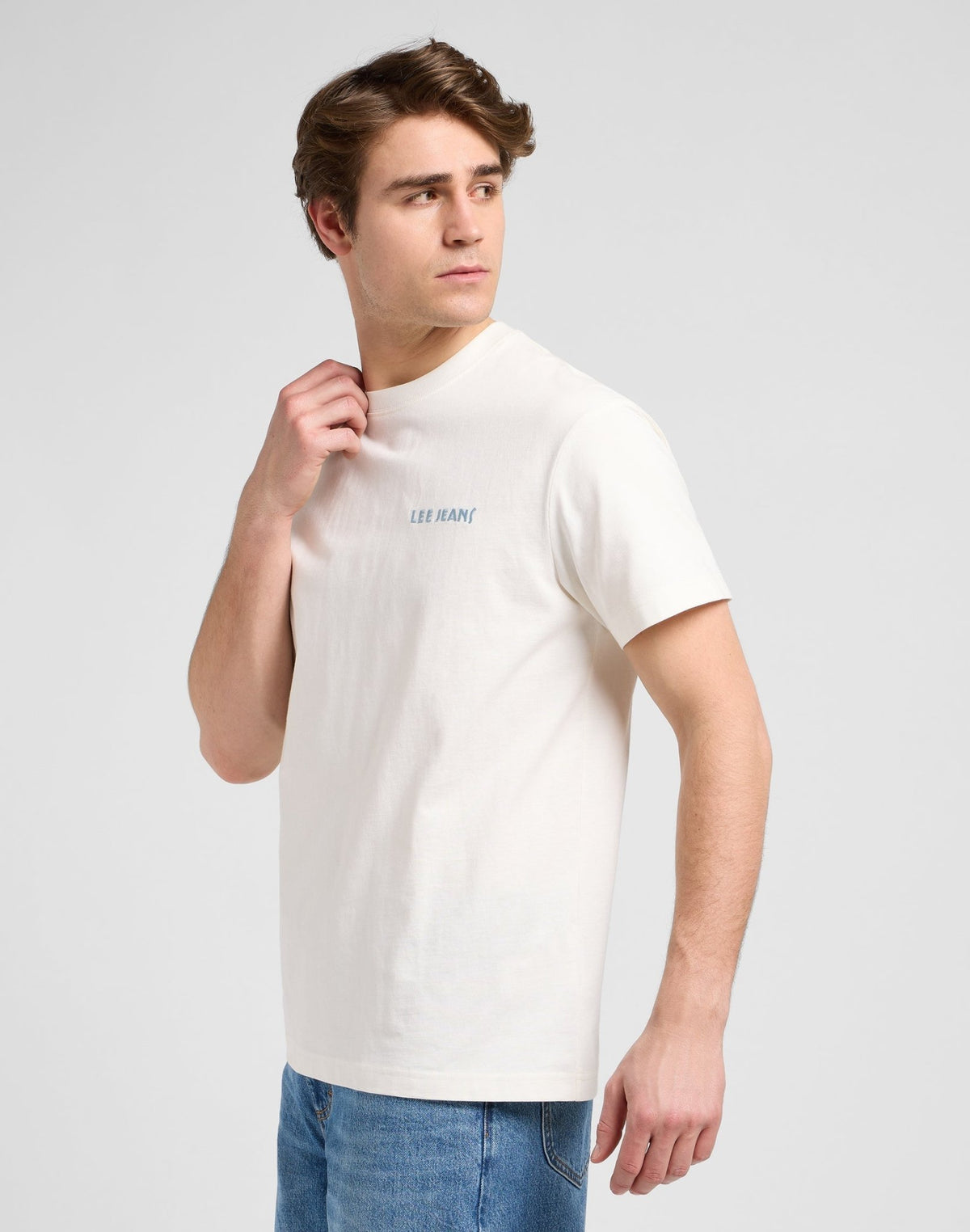 Ss Relaxed Graphic Tee in Ecru - LEE Schweiz